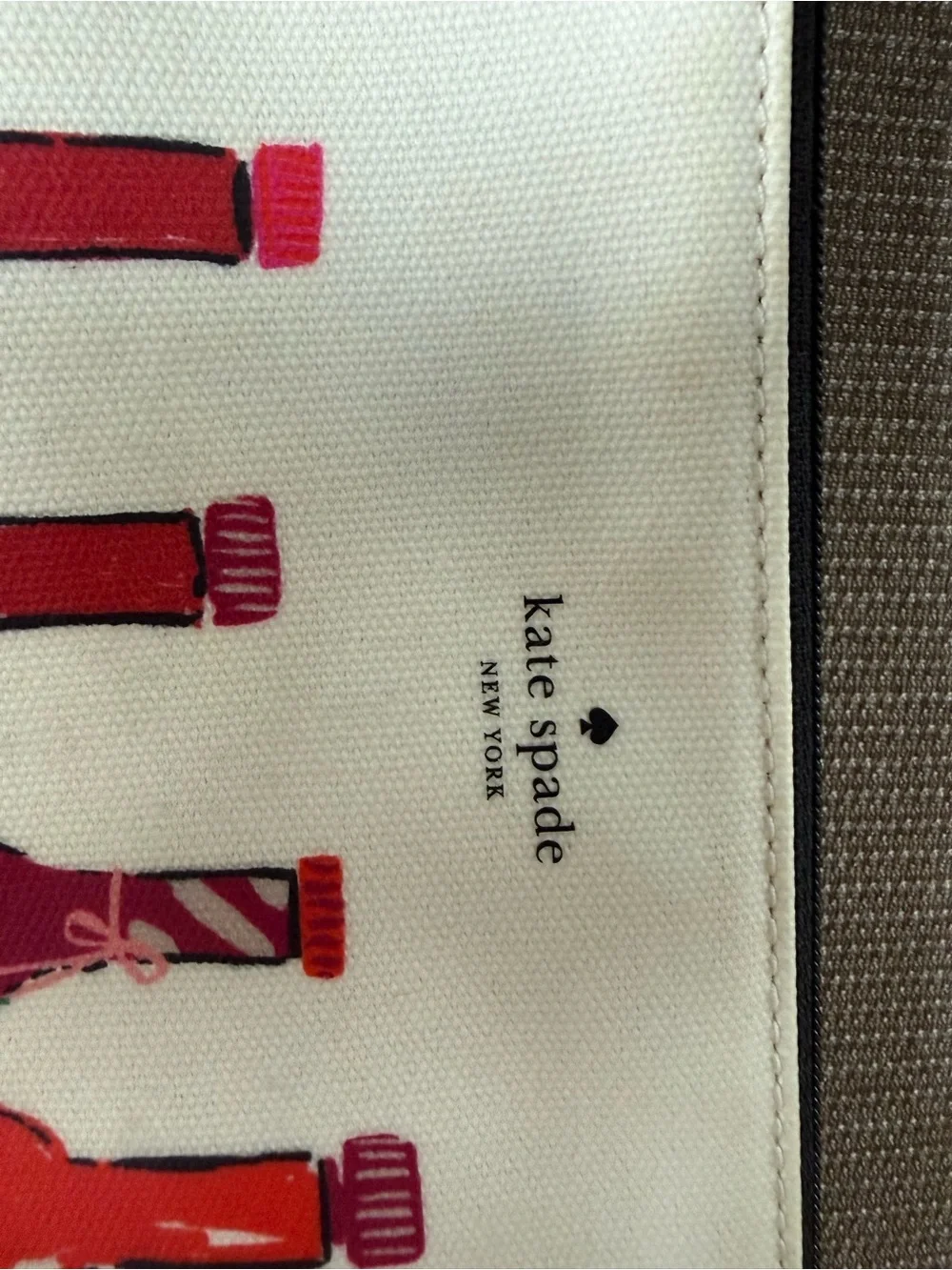 kate spade hot sauce large cosmetic pouch